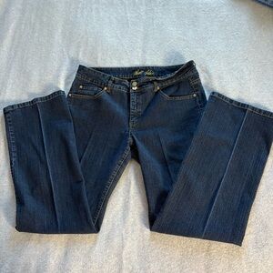 Bill Blass Dark Blue Women’s Vintage Flare  Bootcut Stretch Jeans Size 12